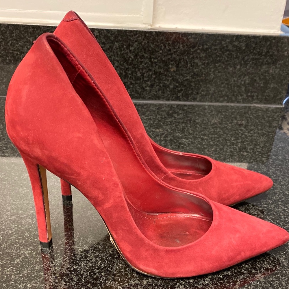 Schultz Red Suede Pumps